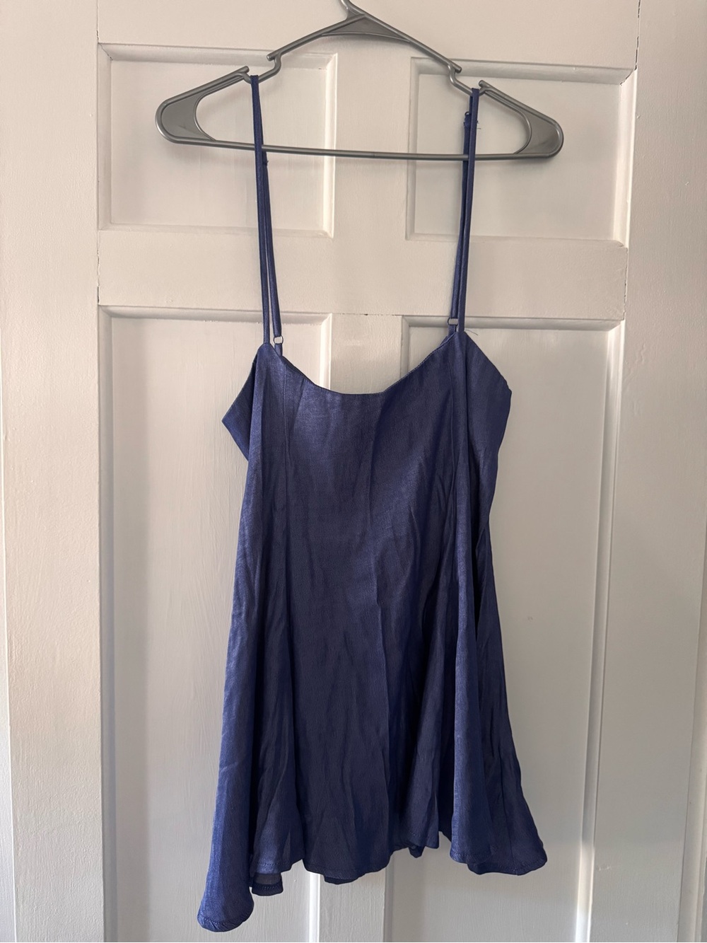 YOINS Denim-Look Blue Spaghetti Strap Slip Dress